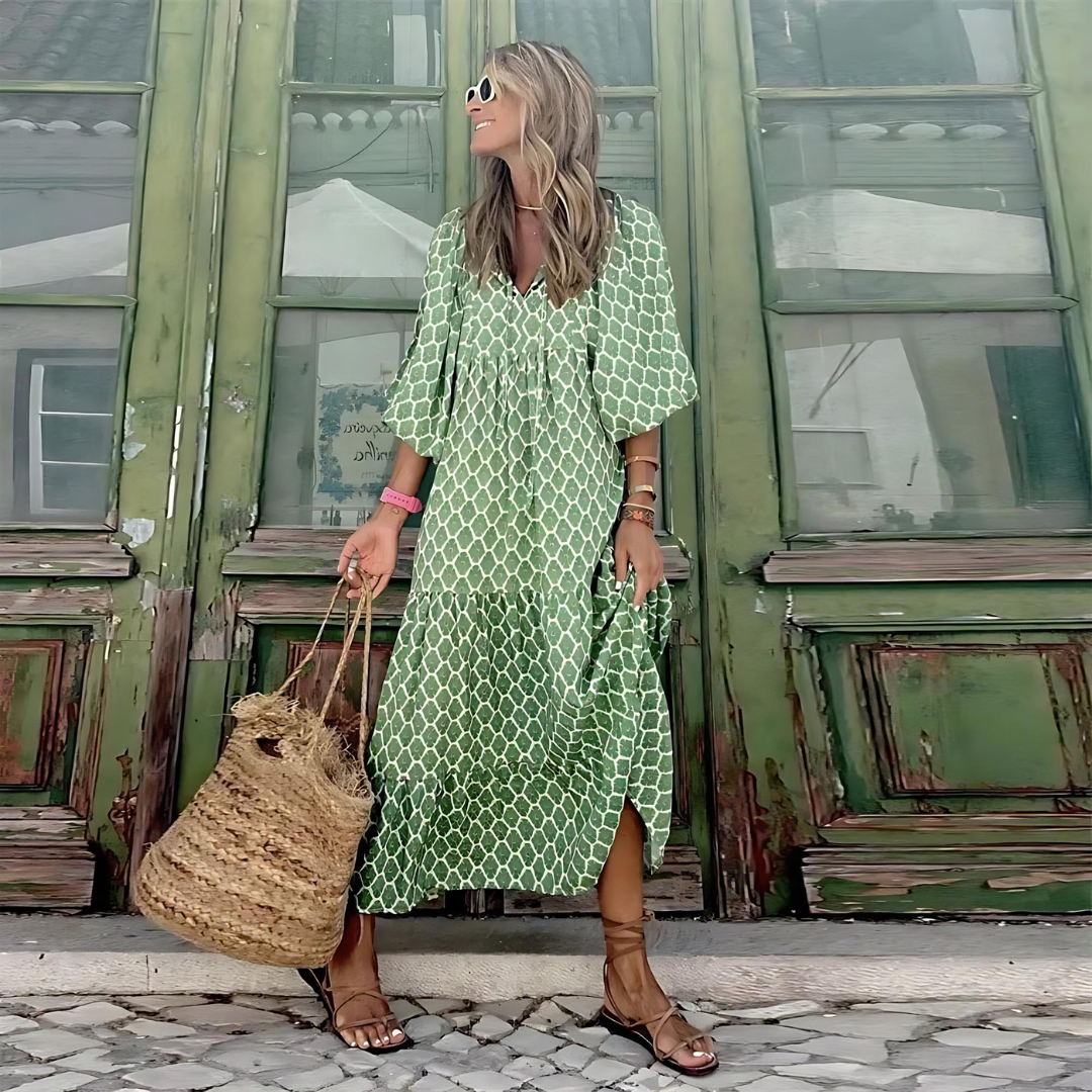 Valentina | Abito primaverile elegante con vestibilità che valorizza la figura