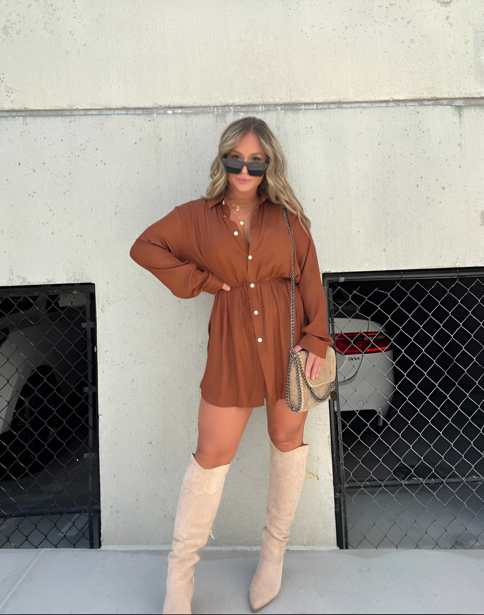 Chiara | Elegante Tuta con Gonna in Raso
