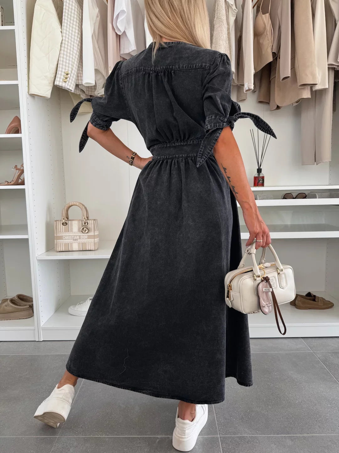 Francesca | Abito in denim radioso